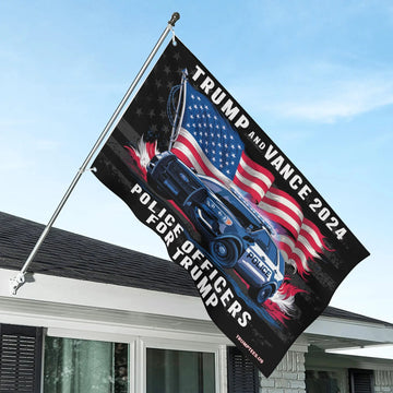 Police Officers for Trump 2024 Flag – Honoring Those Who Serve