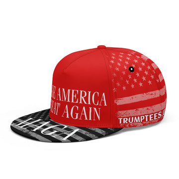 MAGA MAKE AMERICA GREAT AGAIN All Over Printing Classic Snapbacks