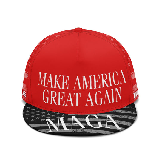 MAGA MAKE AMERICA GREAT AGAIN All Over Printing Classic Snapbacks