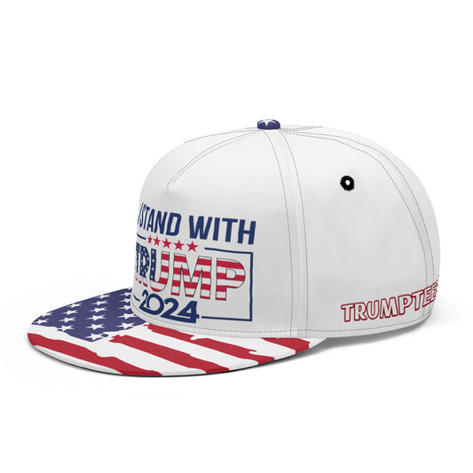 I STAND WITH TRUMP 2024. All Over Printing Classic Snapbacks