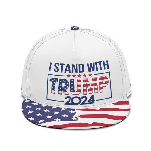 I STAND WITH TRUMP 2024. All Over Printing Classic Snapbacks