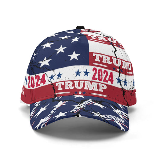 TRUMP 2024 AMERICAN FLAG All-over Print Baseball Cap