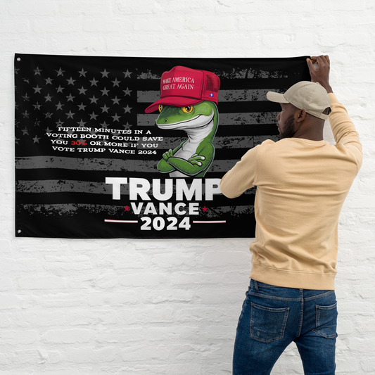 Trump-Vance 2024 Voting Booth Flag – Save 30% or More!