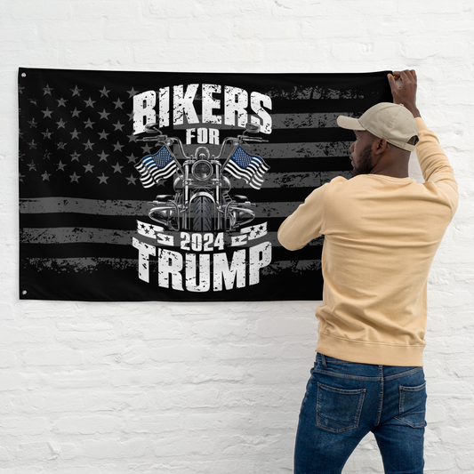 Bikers for Trump 2024 Flag – Ride for Freedom!