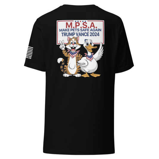 Cats and Ducks for Trump 2024 - Patriotic Fun Tee Unisex t-shirt