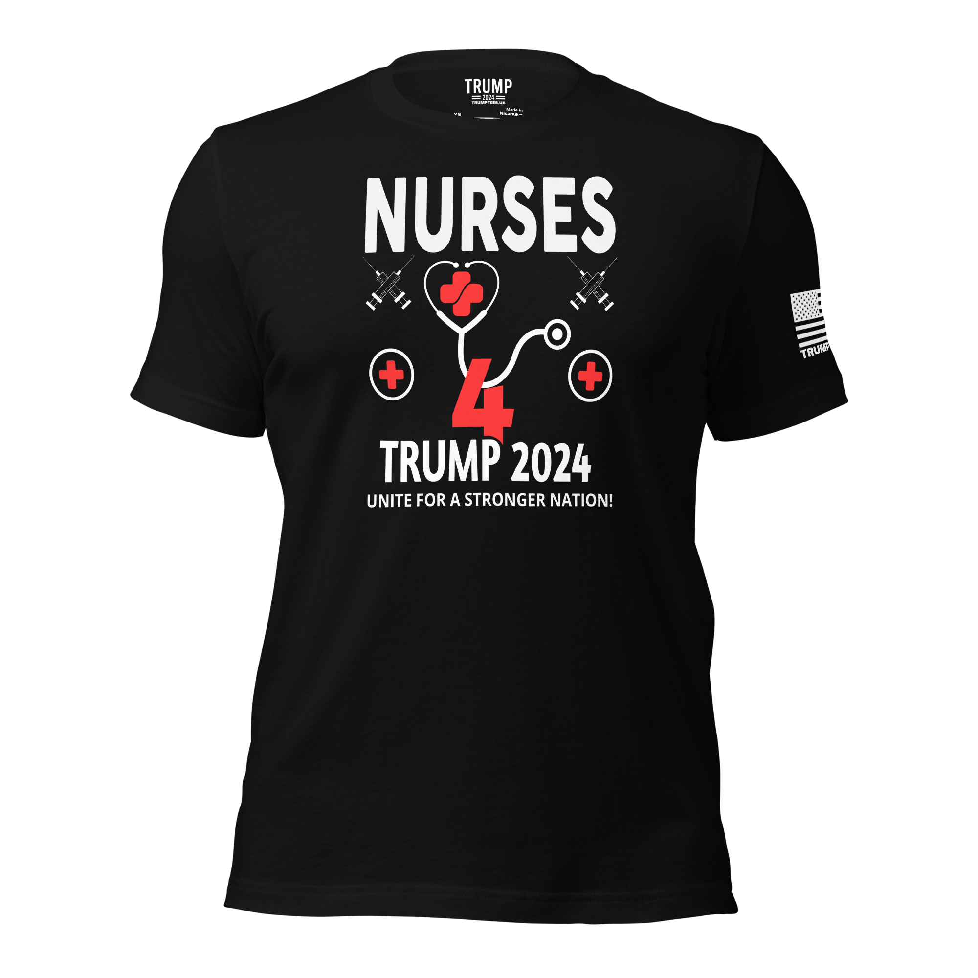 Nurses 4 Trump 2024" T-shirt