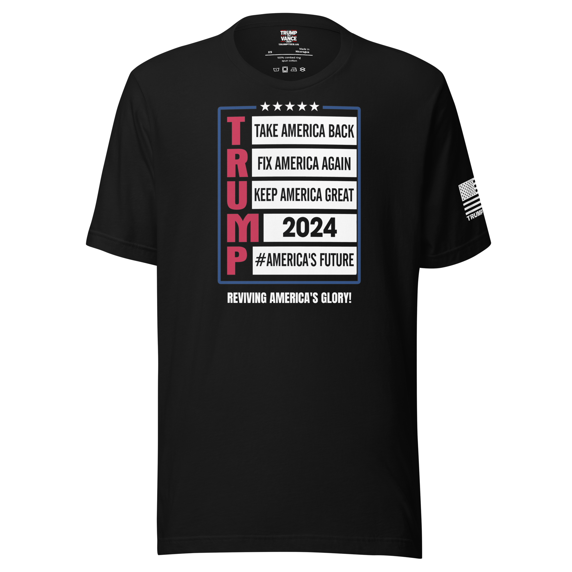 TRUMP 2024" T-shirt AMERICA'S FUTURE