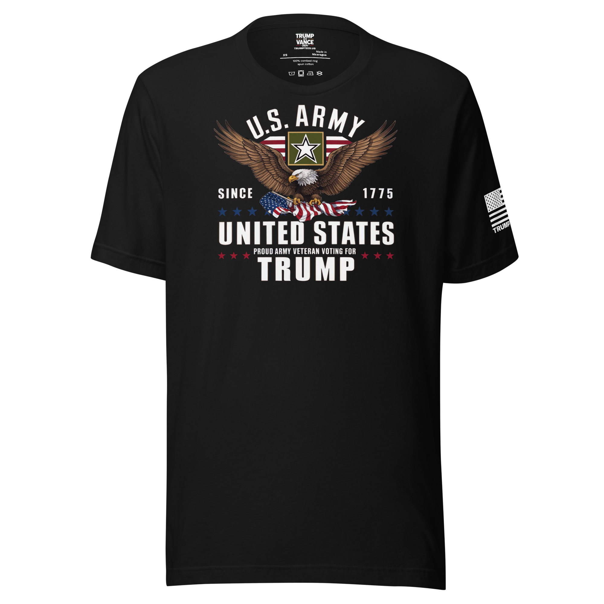 Proud U.S. Army Veteran - Trump 2024 Edition T-Shirt