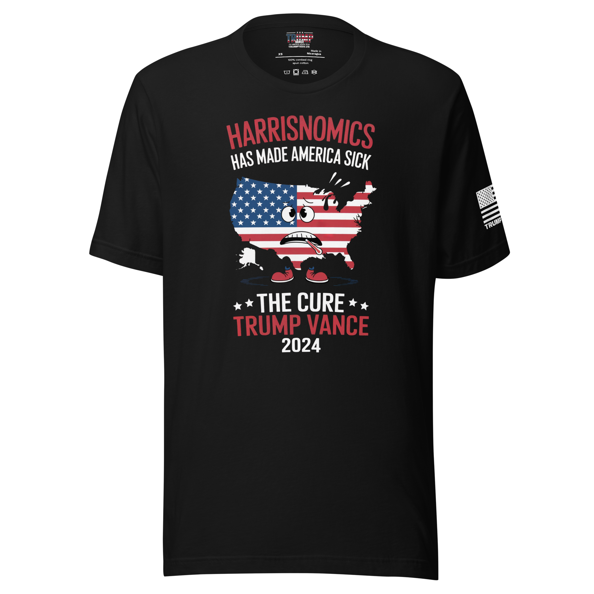 Harrisnomics Has Made America Sick - The Cure: Trump Vance 2024" T-Shirt Unisex t-shirt