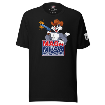 MAGA for MPSA - Save America's Pets T-shirt: Front and Back Design Unisex t-shirt