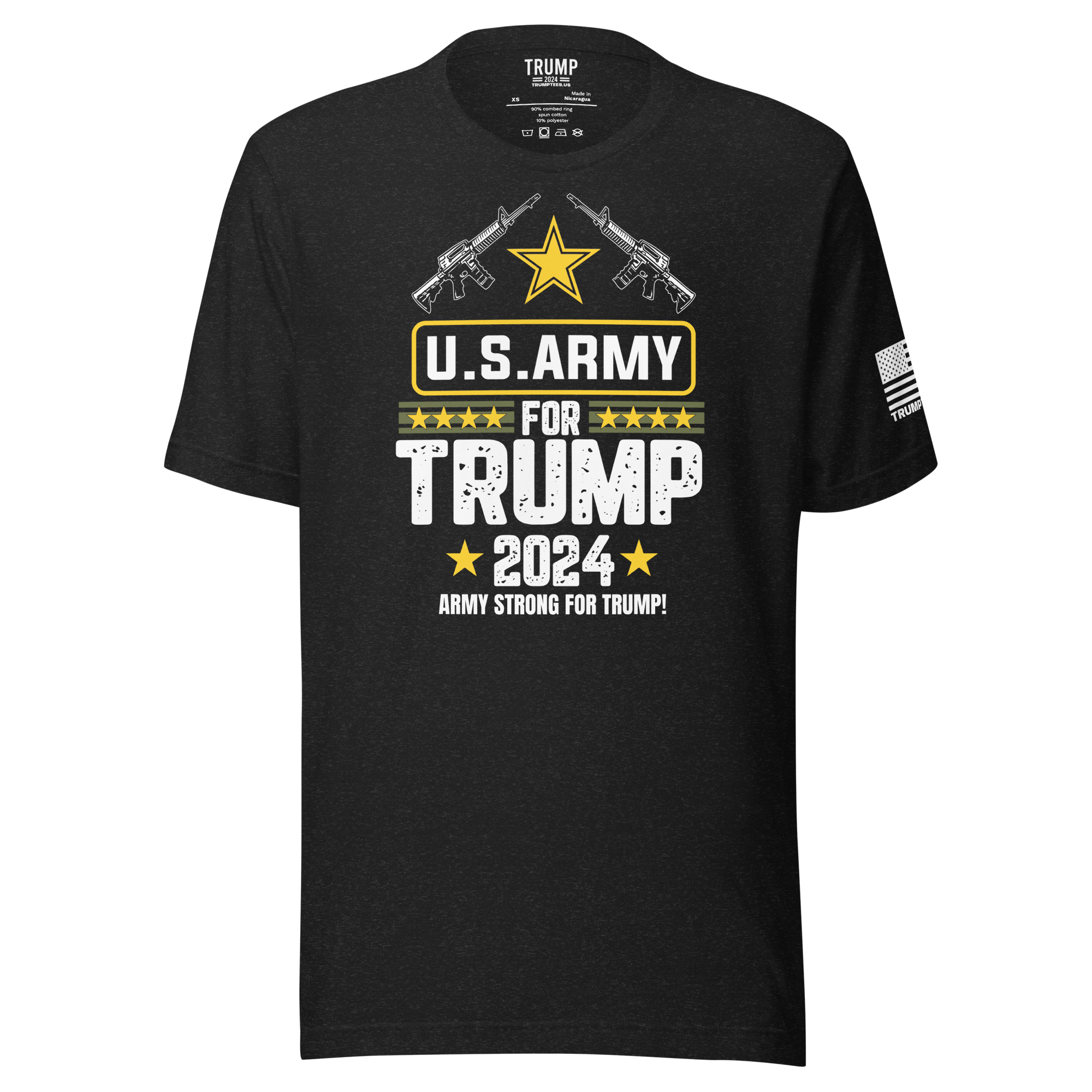 U.S. Army for Trump 2024" T-shirt