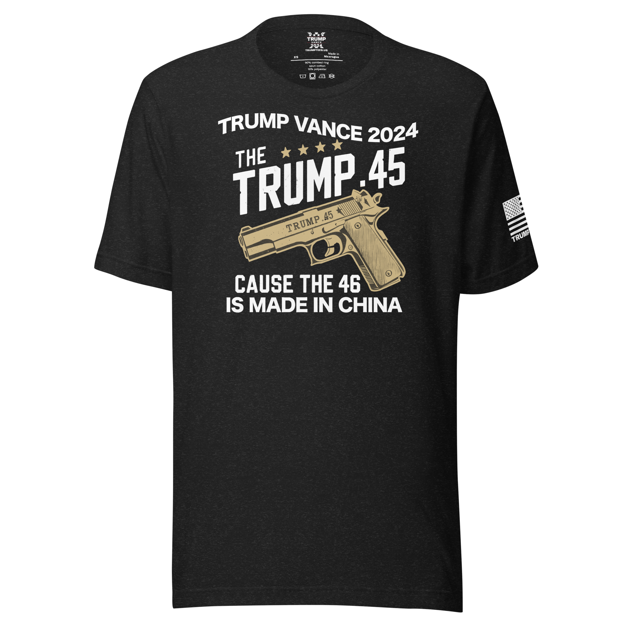 TRUMP VANCE 2024 Patriotic Firearm T-Shirt