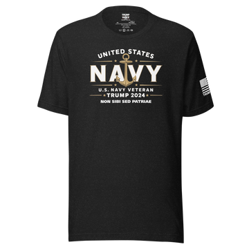 Proud U.S. Navy Veteran - Trump 2024 Edition T-Shirt